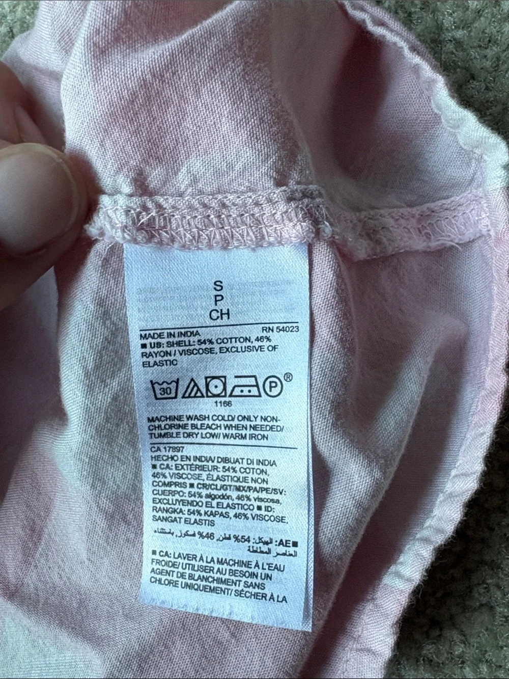 Old Navy Pink Gingham Ruffle-Sleeve Cotton Dress, Small